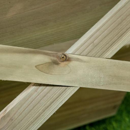 Jardinera de Escalera de 3 Niveles Maceteros de Madera Jardinera Vertical con Tela no Tejida y Orificios de Drenaje Huerto Urbano para Plantas Macetas Flores Jardín 71x61x77 cm Natural [5]