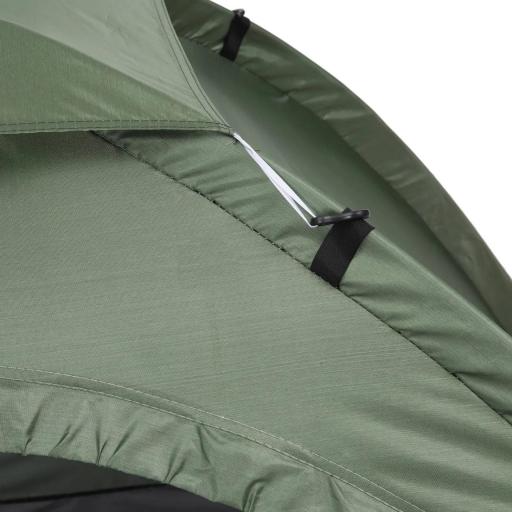 Tienda de Camping Plegable con 2 Ventanas de Malla Bolsa de Transporte y Marco de Fibra de Vidrio 206x152x110 cm Verde [6]