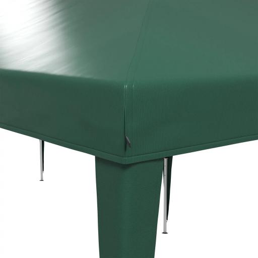 Cenador de Jardín 6x3 m Gazebo con Altura Ajustable en 3 Niveles Bolsa de Transporte Marco de Acero Anti-UV Verde [2]