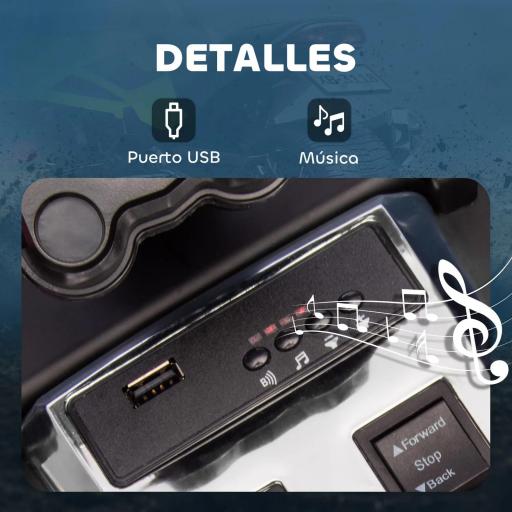 Quad Eléctrico para Niños 12V con 2 Motores Velocidad hasta 5 km/h 3 Ruedas Suspensión Verde [1]