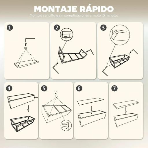Banco Almacenaje Capacidad de 84 L 112x42x40cm Tapizado en Pana Pie de Cama para Sala de Estar Dormitorio Beige [5]