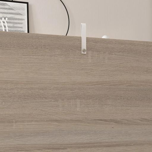 Arcón de Almacenamiento con Tapa Carga Máx. 120 kg para Dormitorio Salón 100x40x40 cm Natural y Blanco [7]