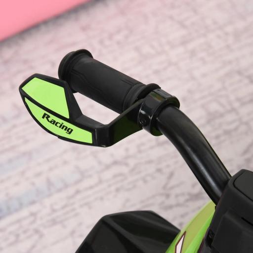 Cuatriciclo Infantil Tipo Quad Todoterreno con Luces Sonidos y Asiento Amplio para +18 Meses 67,5x38x44 cm Verde y Negro [6]