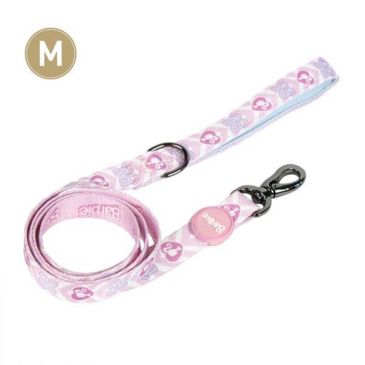 Correa para Perros Barbie Talla M (120cm) Multicolor, Resistente, Ligera y Cómoda para Paseos Seguros [2]