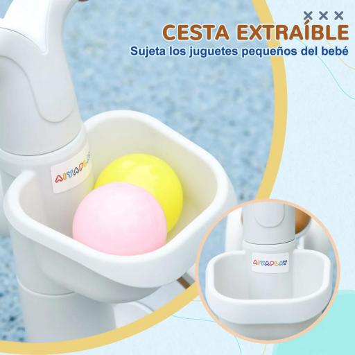 Bicicleta sin Pedales para Niños de 12-36 Meses con Asiento Ajustable Cesta y 4 Ruedas Silenciosas 56x27x39 cm Verde [7]