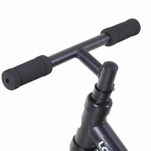 Bicicleta de Equilibrio con Pedales y Ruedas Entrenamiento Extraíbles de Asiento Regulable 33-38cm Niños +24 Meses Carga 25kg Negro [6]