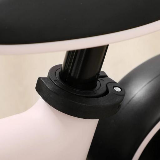 Bicicleta sin Pedales para Niños de +18 Meses Triciclo Infantil con Sillín Ajustable en 30-36,5 cm 66,5x34x46,5 cm Rosa [5]