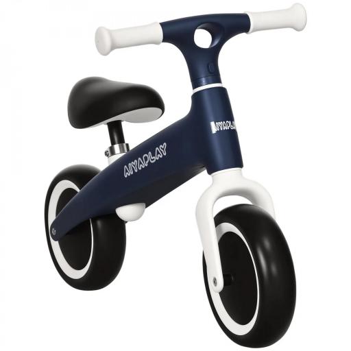 Bicicleta de Equilibrio para Niños de 18-36 Meses con Asiento Ajustable en Altura Carga 25 kg 67,5x32x44 cm Azul [9]