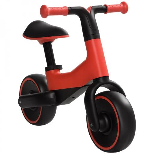 Bicicleta sin Pedales para Niños de + 18 Meses Triciclo Infantil con Sillín Ajustable en 30-36,5 cm 66,5x34x46,5 cm Rojo [2]