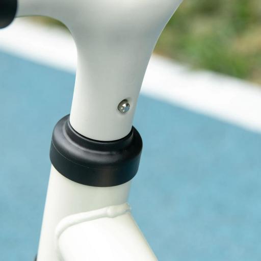 Bicicleta de Equilibrio Infantil +18 Meses con Asiento Ajustable en Altura Carga 25 kg 66,5x34x47 cm Blanco y Naranja [5]