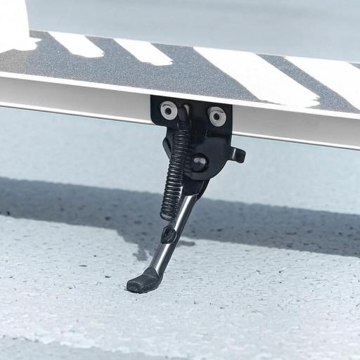 Patinete Plegable para Niños de 3-8 Años de 2 Ruedas con LED Luces Manillar de 4 Altura Ajustable Doble Frenos Blanco [4]