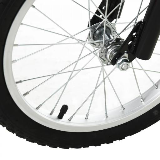 Scooter Patinete para Niños Mayores de 5 Años con 2 Neumáticos de Caucho Inflable con Doble Freno Manillar Ajustable en Altura Soporte 100 kg 135x58x88-94 cm Amarillo [9]