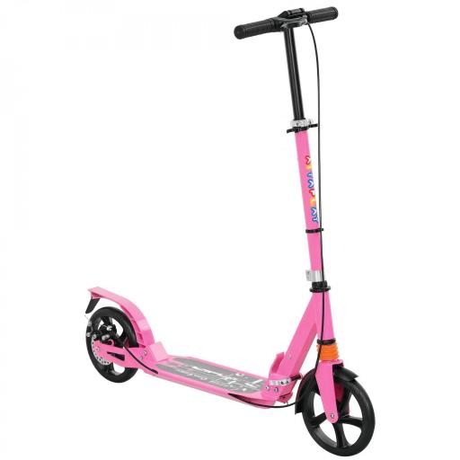 Patinete infantil con manillares ajustables, plegable, para niños 6-12 años, 94 x 36 x 88-103 cm, Rosa [6]