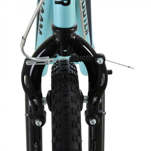 Scooter Patinete para Niños Mayores de 5 Años con 2 Neumáticos de Caucho Inflable con Doble Freno Manillar Ajustable en Altura Soporte 100 kg 135x58x88-94 cm Azul [6]