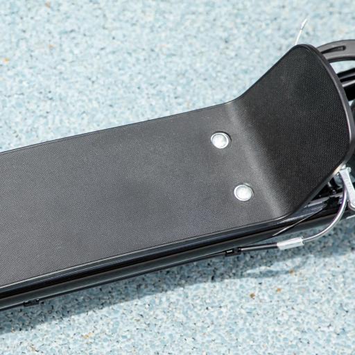 Patinete scooter para niños con manillar ajustable, ruedas grandes, soporte de estacionamiento, freno de mano, para niños de 5 a 12 años, Azul [4]