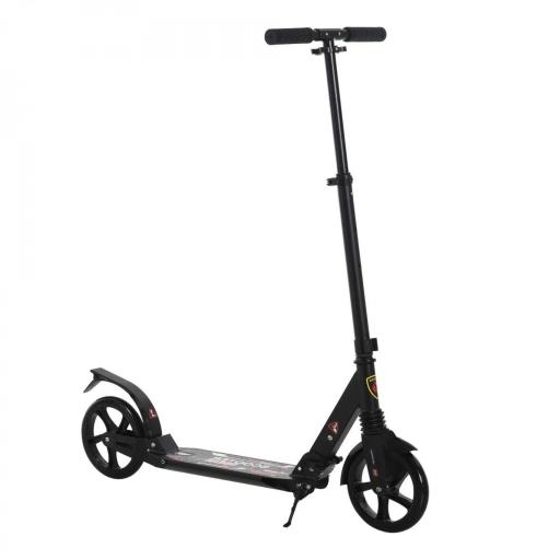 Patinete Plegable Scooter con Manillar Altura Ajustable Patinete Ligero para Adultos y Niños (más de 14 años) Tipo Monopatín con Freno Grandes Ruedas Ø200 mm Aluminio Carga 100kg [9]