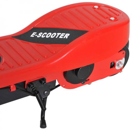 Patinete Eléctrico para Niños de +7 Años Scooter Plegable con Altura Ajustable Batería Recargable 24V Velocidad hasta 12 km/h y Freno Carga 50 kg 74x36x73-91 cm Rojo [8]