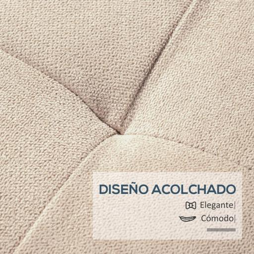 Banco de Almacenamiento Puff de Almacenaje Taburete Tapizado en Lino con Tapa Abatible para Entrada 125x49x41,5 cm Beige [4]
