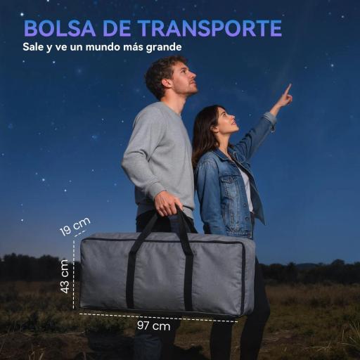 Telescopio Reflector Astronómico para Adultos y Principiantes Apertura 114 mm con Trípode Ajustable Bolsa [6]