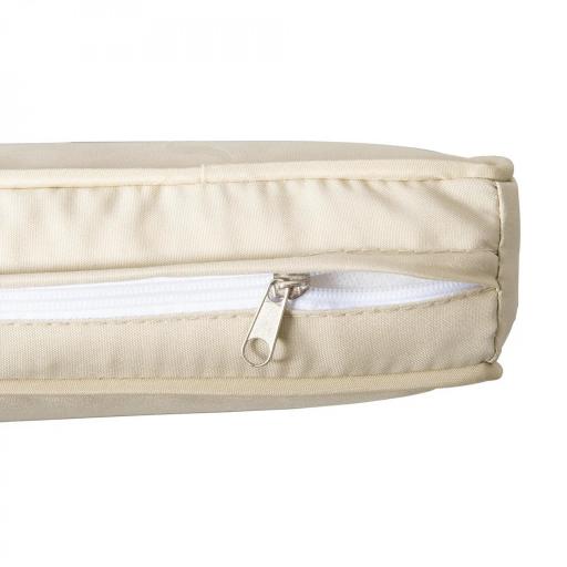 Conjunto de Jardín Exterior de Ratán 6 Piezas Cojines Sofá Doble Sofá 3 Plazas 2 Sillones 2 Mesas Auxiliares Caqui [7]