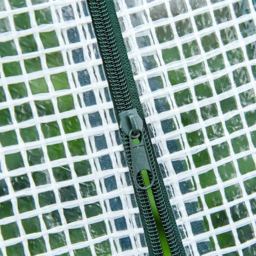 Invernadero de Exterior Invernadero de Jardín 270x90x90 cm Tipo Caseta con 3 Ventanas Marco de Acero y Cubierta de PE 140g/㎡ para Cultivo Plantas Flores Tomates Blanco [6]