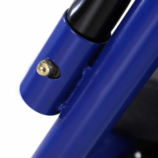 Andador para Adultos Plegable Con Almacenaje Asiento y Frenos 65x53x79-89 cm Azul y Negro [8]