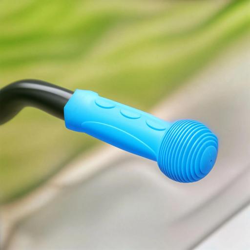 Patinete Eléctrico Plegable de +6 Años Motor 120 W Autonomía 6 KM MAX 10 KM/H Ruedas de 5" - 5,5" Altura Ajustable Azul [7]