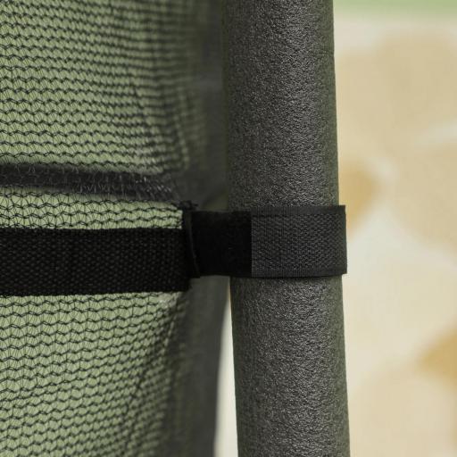 Trampolín para Niños de +3 Años Ø163 cm con Red de Seguridad y Marco de Acero Carga 50 kg para Interior y Exterior Negro [7]