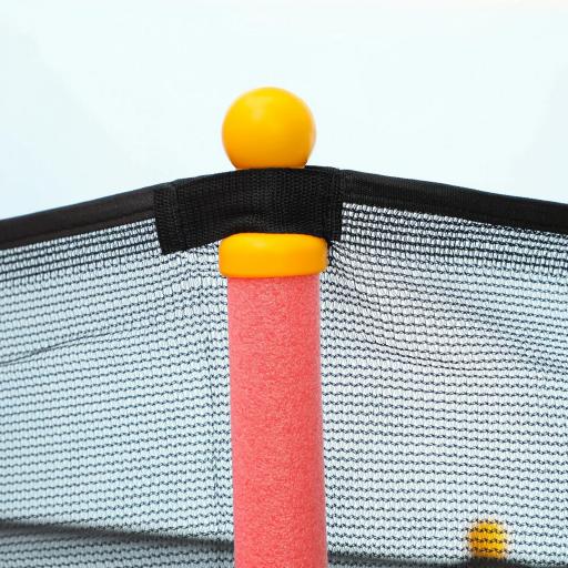 Cama Elástica Infantil Trampolín para Niños +3 Años con Red de Seguridad Ø163,5x190 cm Rojo [7]