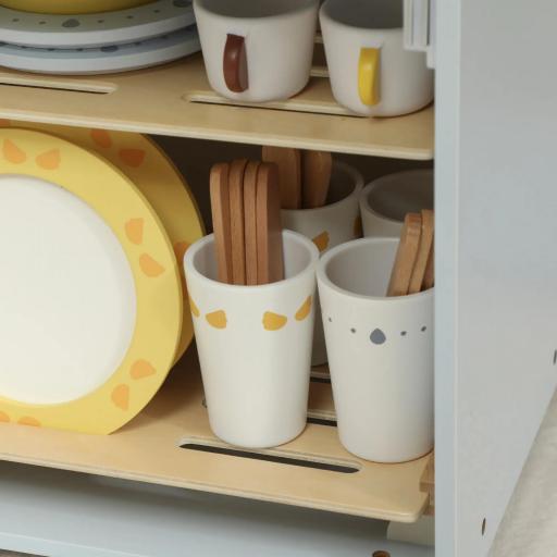 Set de cocina con fregadero y 32 accesorios - Madera, 3+ años, azul claro [3]