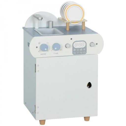 Set de cocina con fregadero y 32 accesorios - Madera, 3+ años, azul claro [4]