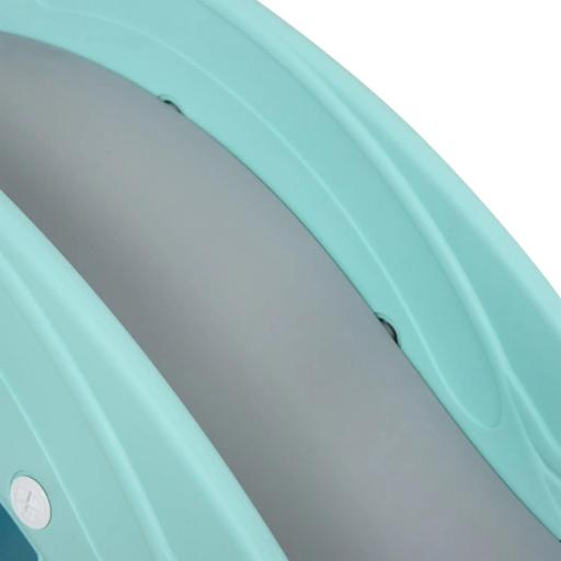 3 en 1 Caballo Balancín para Niños con Tobogán Aro de Baloncesto Set de Juegos Multifuncional con Superficies Suaves 18-36 Meses con Forma de Rana Delfín 72x34x47 cm Verde [2]