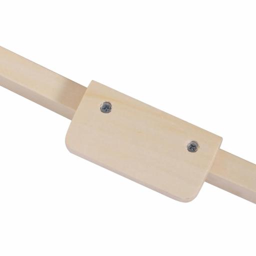 Caballo de Juguete para Niños de +3 Años con Asas Marco de Metal y Base de Madera Carga 40 kg 74x33x62 cm Marrón [1]