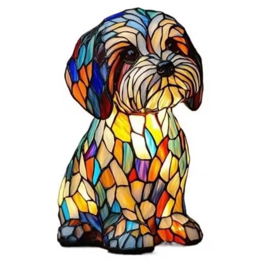 Lámpara Perro Estilo Tiffany [5]