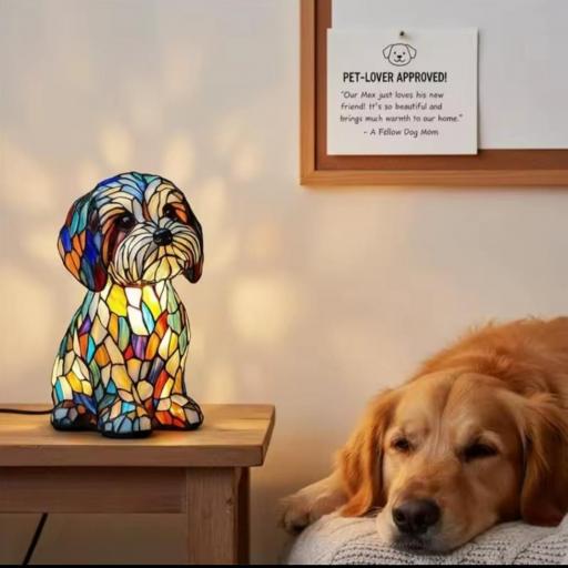 Lámpara Perro Estilo Tiffany [2]