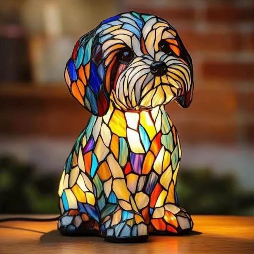 Lámpara Perro Estilo Tiffany [4]