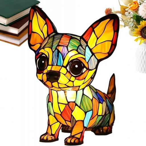 Lámpara Perro Estilo Tiffany [3]