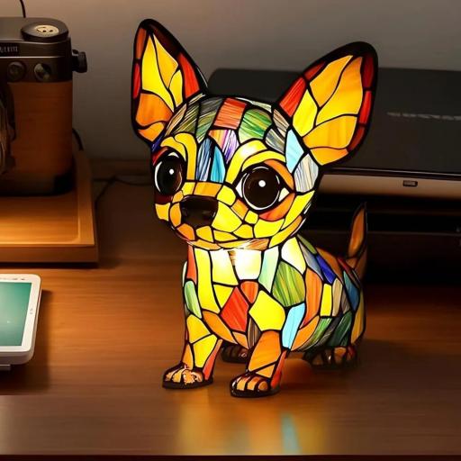 Lámpara Perro Estilo Tiffany [2]
