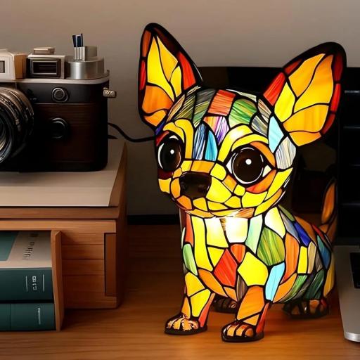 Lámpara Perro Estilo Tiffany [5]
