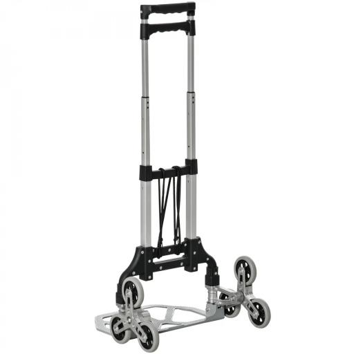 Carretilla de Mano Portátil para Escalera con Ruedas Carga 70kg Carretilla Plegable para Entrega Almacenes Mercado Viajar Mudarse [7]