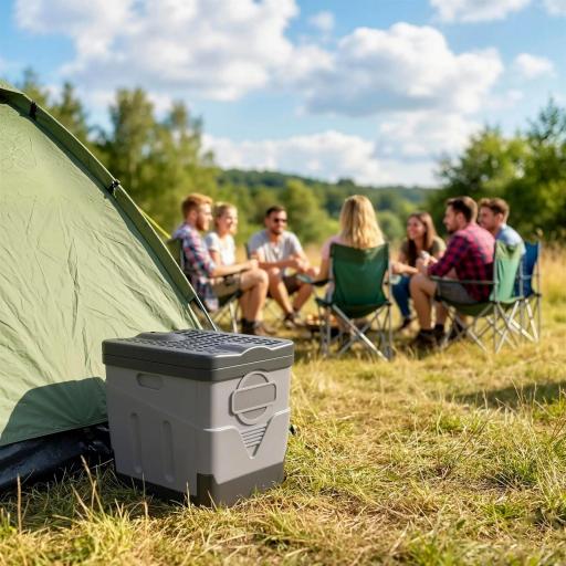 Inodoro Portátil WC Portátil de PP con 12 Paquetes de Agente Solidificante y 12 Bolsas Carga 100kg Exterior Gris Oscuro [0]