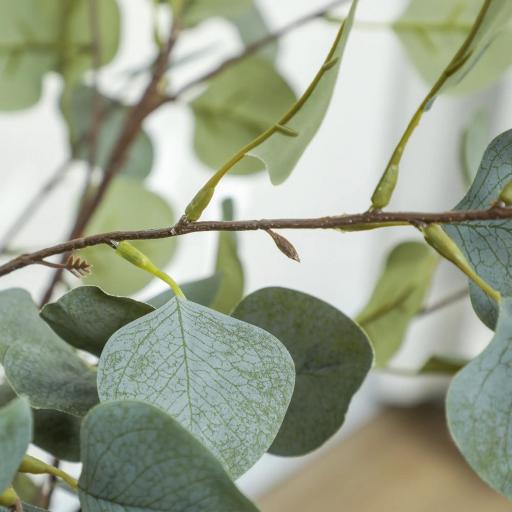 Planta Artificial Decorativa de 120 cm Eucaliptus Sintético con 230 Hojas en Maceta para Interior Verde [9]