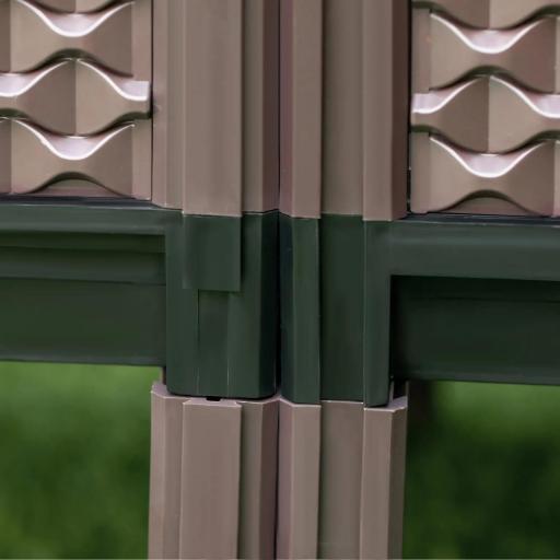 Juego de 2 Jardineras Exterior Grandes de Acero Galvanizado Huertos Urbanos para Terraza Jardín 100x50x30 cm Verde [6]