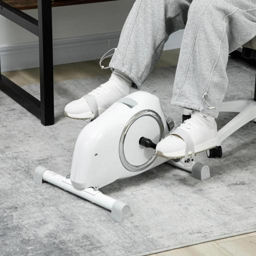 Mini Bicicleta Estática con Resistencia Magnética Pantalla LCD y Pedales Antideslizantes para Ejercitar Brazos y Piernas