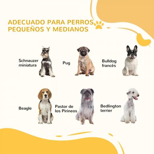 Parque para Mascotas Plegable de 6 Paneles 60x70 cm con Pies de Goma Antideslizantes y Forma Personalizable Blanco [3]