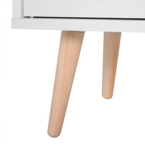 Aparador Buffet Armario Gabinete Consola Mueble Multiusos de Comedor Salón Baño Pasillo 80x29.5x96cm [6]