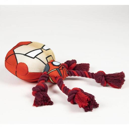 Iron Man Juguete para Perro con Cuerda Dental, Peluche Resistente, Licencia Marvel [2]