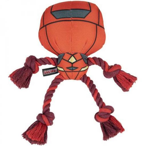 Iron Man Juguete para Perro con Cuerda Dental, Peluche Resistente, Licencia Marvel [1]