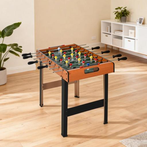 Futbolín para Niños de Madera Juego de Mesa de Fútbol con 22 Jugadores 2 Marcadores 22 Jugadores 84,5x40x61,2 cm Madera [6]