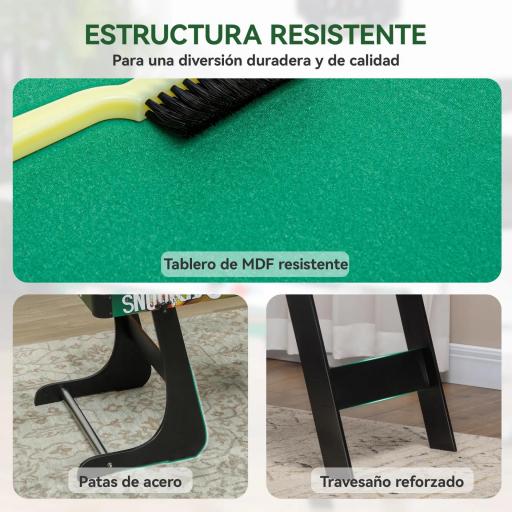 Mesa Multijuegos para Niños de +7 Años 6 en 1 Plegable Billar Futbolín Ping-Pong 118x104x71 cm Multicolor [2]